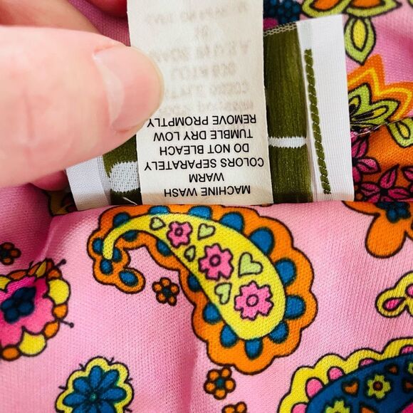 Vintage 70s Tribute Mod Floral Paisley Shirt Dress Long XL - Picture 9 of 9